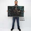 Ver imagem 2 de Quadro Decorativo em Canvas Abstrato Místico - Chassi - 90 x 60cm
