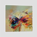 Ver imagem 1 de Quadro Animais Borboleta Iv Tela Moldura Branca 60X60Cm