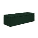 Ver imagem 4 de Cabeceira Nashira e Calçadeira Baú Navi 160 para Cama Queen N-026 Veludo Verde Aradecor