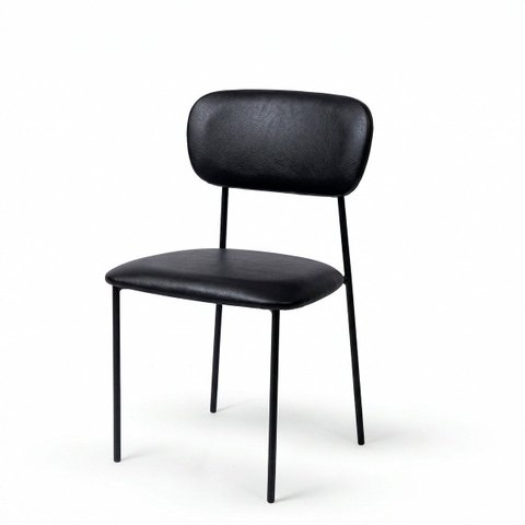 Cadeira de Jantar Metal Forte Resistente Confortável Ergonômica Estofada Aline