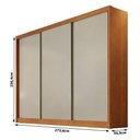 Ver imagem 3 de Guarda Roupa Casal Lôgan 3 Portas 8 Gavetas Cinamomo Fendi - Novo Horizonte