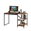 Ver imagem 2 de Mesa de Escritório Industrial Slim com 2 Prateleiras