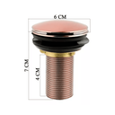 Ver imagem 3 de Válvula Lavatorio Click Luxo 8 Cm Rose Gold - 7/8