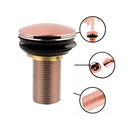 Ver imagem 2 de Válvula Lavatorio Click Luxo 8 Cm Rose Gold - 7/8