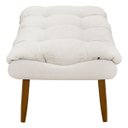 Ver imagem 6 de Kit 2 Puff Decorativo para Sala Quarto Penteadeira Sufler Linho Pés Palito