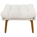 Ver imagem 5 de Kit 2 Puff Decorativo para Sala Quarto Penteadeira Sufler Linho Pés Palito