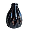 Ver imagem 1 de Vaso centro de mesa preto pequeno trabalhado geométrico 3D