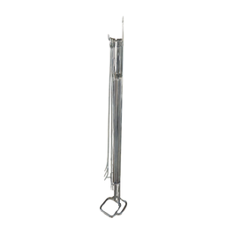 Kit 6 Espetos de Churrasco + Espalha Brasa + Garfo e Suporte - 6