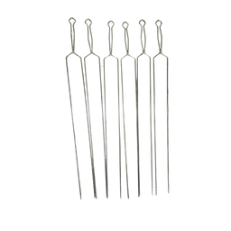 Kit 6 Espetos de Churrasco + Espalha Brasa + Garfo e Suporte - 3