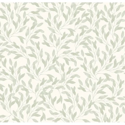 Papel de Parede Bobinex Revoada - Folha Oliveira Verde Menta 4434