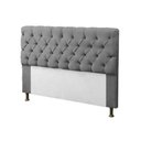 Ver imagem 2 de Kit Cabeceira e Calçadeira Baú Mirage King 195cm Renascer Decor:Cinza