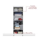 Ver imagem 3 de Armário Multiuso com Chaves Napole Mirarack- Branco