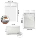 Ver imagem 4 de Jogo de Cama King Size Algodão 180 Fios 4 Pçs Estampa Casual