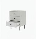 Ver imagem 3 de Mesa de Cabeceira 3 Gavetas Lux Elegance