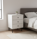 Ver imagem 1 de Mesa de Cabeceira 3 Gavetas Lux Elegance