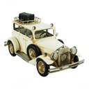 Ver imagem 1 de Carro Branco Antigo 17x14x32cm Estilo Retrô - Vintage