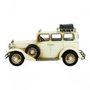 Ver imagem 2 de Carro Branco Antigo 17x14x32cm Estilo Retrô - Vintage