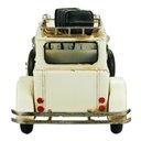 Ver imagem 3 de Carro Branco Antigo 17x14x32cm Estilo Retrô - Vintage