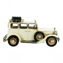 Ver imagem 4 de Carro Branco Antigo 17x14x32cm Estilo Retrô - Vintage