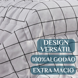 Coberdrom Queen Size Aisha 100%algodão Fofinha e Grossa Atual:branco - 3