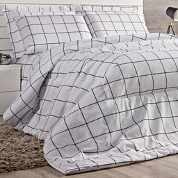Coberdrom Queen Size Aisha 100%algodão Fofinha e Grossa Atual:branco - 1