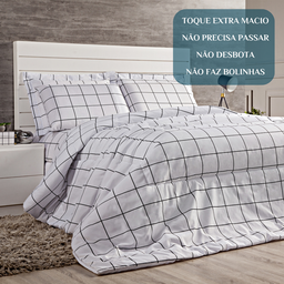 Coberdrom Queen Size Aisha 100%algodão Fofinha e Grossa Atual:branco - 5