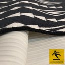 Ver imagem 4 de Passadeira Tapete Bernadine Étnico Preto Veludo 43x140cm Antiderrapante Fastlar Tapete Veludo