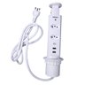 Torre de Tomada Renna Retrátil Embutir Usb Multiplug Branca - 1