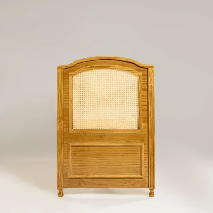 Berço Feliz com Tela Trançada | Americano 2 em 1 | Mel com Palha Mel | Madeira Maciça:com/madeira-na - 5