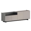 Ver imagem 1 de Rack para TV até 55 Polegadas 180cm 4 Portas com Vidro Fume/Grafite 2095