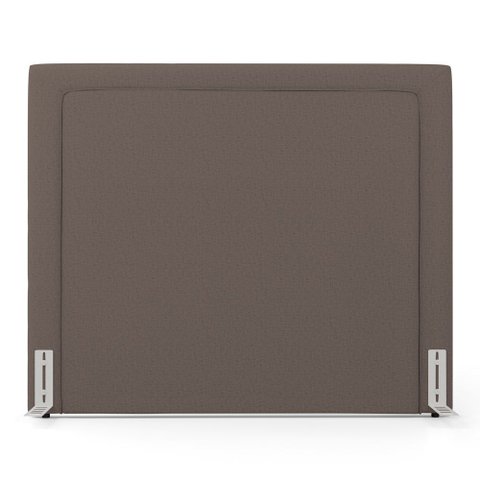 Cabeceira Cama Box King Size Alba 195cm com Frame Linho Marrom - Desk Design