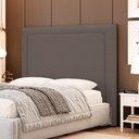 Ver imagem 3 de Cabeceira Cama Box King Size Alba 195cm com Frame Linho Marrom - Desk Design