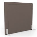 Ver imagem 2 de Cabeceira Cama Box King Size Alba 195cm com Frame Linho Marrom - Desk Design