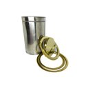 Ver imagem 3 de Lixeira Dourada em Aço Inox para Embutir Basculante 6L Fineza