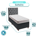 Ver imagem 3 de Cama + Bau Blindado e Colchão D23 Solteiro - D23 Inducol + Cabeceira