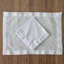 Ver imagem 2 de Conjunto Lugar Americano + Guardanapo Linho Ajour Branco