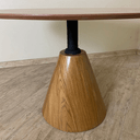 Ver imagem 2 de Mesa de Jantar Cone Velt Redonda 120 Cm Tampo Freijó Base Freijó Tampo Freijó Base Freijó Personal a