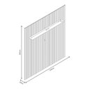Ver imagem 3 de Rack Com Painel 2,30m para TVs Até 85 Polegadas Com Led e Pés - Nobre Ripado Requinte - Branco Diama