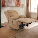 Ver imagem 2 de Poltrona do Papai Elétrica Reclinavel Porto Corino Premium - Caramelo