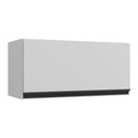 Ver imagem 1 de Armário Aéreo Cozinha 70 Cm 1 Porta Basculante Veneza Multimóveis Mp3681.964 Branco/preto