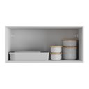 Ver imagem 4 de Armário Aéreo Cozinha 70 Cm 1 Porta Basculante Veneza Multimóveis Mp3681.964 Branco/preto
