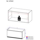 Ver imagem 3 de Armário Aéreo Cozinha 70 Cm 1 Porta Basculante Veneza Multimóveis Mp3681.964 Branco/preto