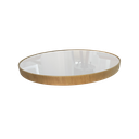 Ver imagem 4 de Prato Giratório com Borda de Madeira e Tampo em Vidro 60cm