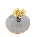 Ver imagem 2 de Prato Giratório com Borda de Madeira e Tampo em Vidro 60cm