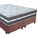 Ver imagem 4 de Cama Box Casal Bipartido Sintético + Colchão Anjos Black Graphite Molas Ensacadas 138x188x64cm