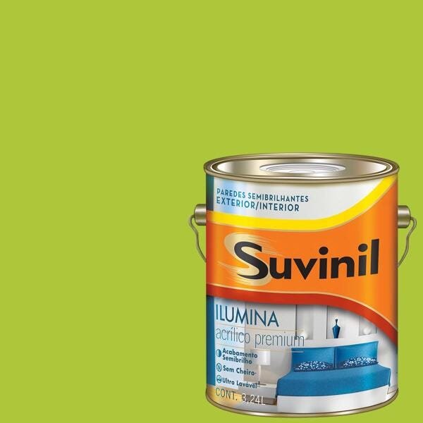 Tinta Acrílica Semi Brilho Suvinil Verdeabacate 3,6lts MadeiraMadeira