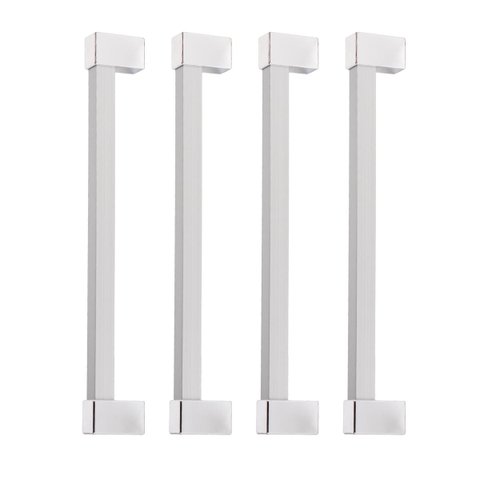 Kit 4 Puxador 256mm Alumínio Móveis Gaveta Armário Cozinha