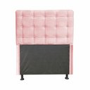 Ver imagem 1 de Cabeceira Dama 1,00 Cm Cama Box Solteiro Suede Rose