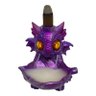 Incensário Cascata Dragão Baby Lilás 12 cm Resina - 2