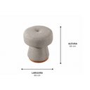 Ver imagem 3 de Puff Estofado Confortável Madeira Maciça Base Laminada Bloom Espresso Móveis